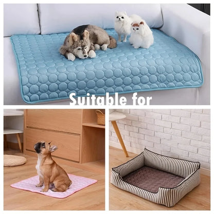 Dog Cooling Mat Summer Pet Cold Bed Extra Large For Small Big Dogs