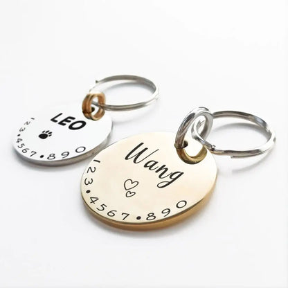 Personalized Pet Cat Dog ID Tag Collar Accessories